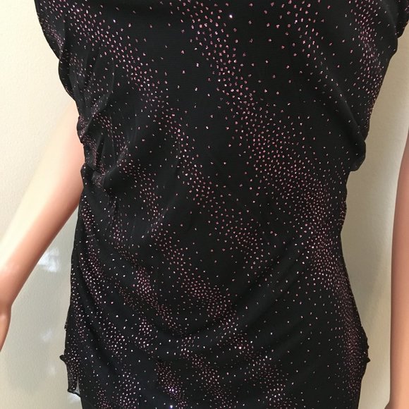 Rag Brand Dressy Black Jumpsuit With Sparkle Overlay - Picture 4 of 10